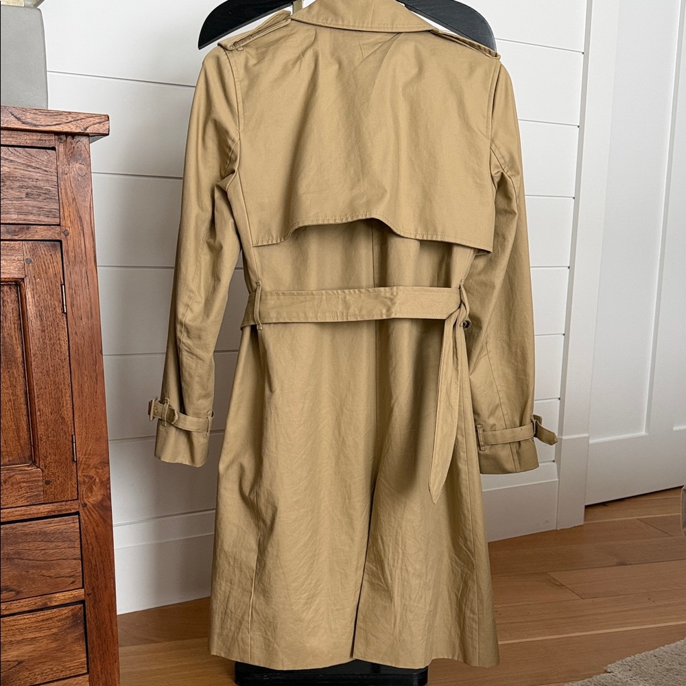 Mango Classic Beige Trench Coat with Belt - Picture 2 of 3